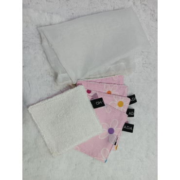Lingette démaquillant 5 pièces + filet lavage