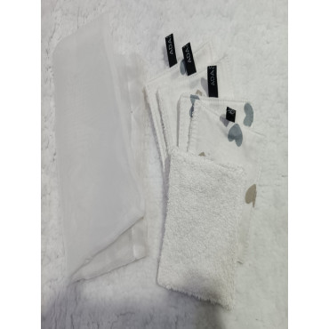 Lingette démaquillant 5 pièces + filet lavage
